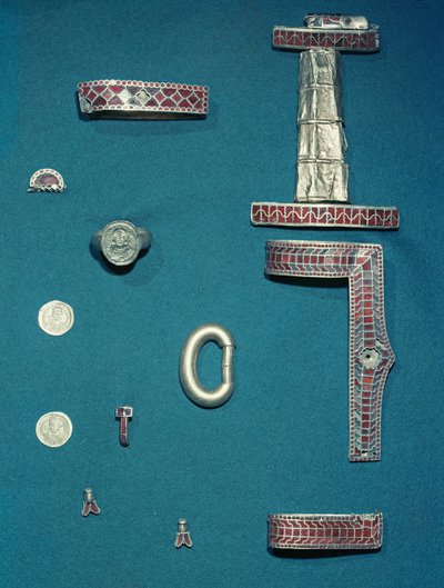 Selection of Jewellery from the Treasure of Childeric by Merovingian